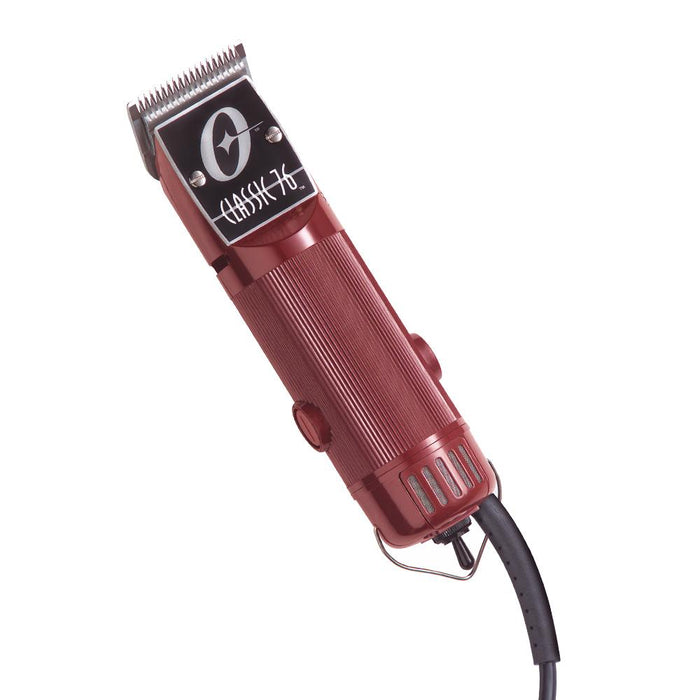 Oster Professional Hair Clippers, Classic 76 for Barbers and Hair Cutting with Detachable Blade, Burgundy