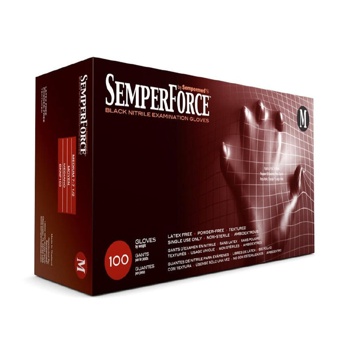 SemperForce Black Nitrile Gloves