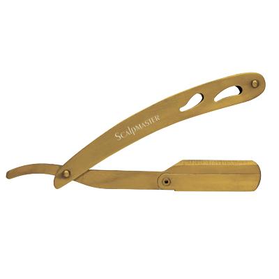 Scalpmaster Barber Gold Barber Razor — WB Barber Supply