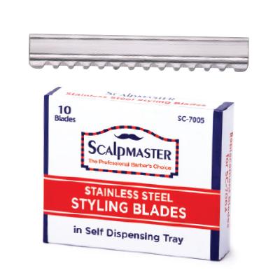 Scalpmaster Replacement Blades for Scalpmaster Titanium Multi-Colored Styling Razor