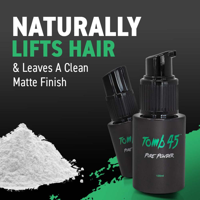 Tomb45 Pure Powder with Pump Naturally Lifts Hair