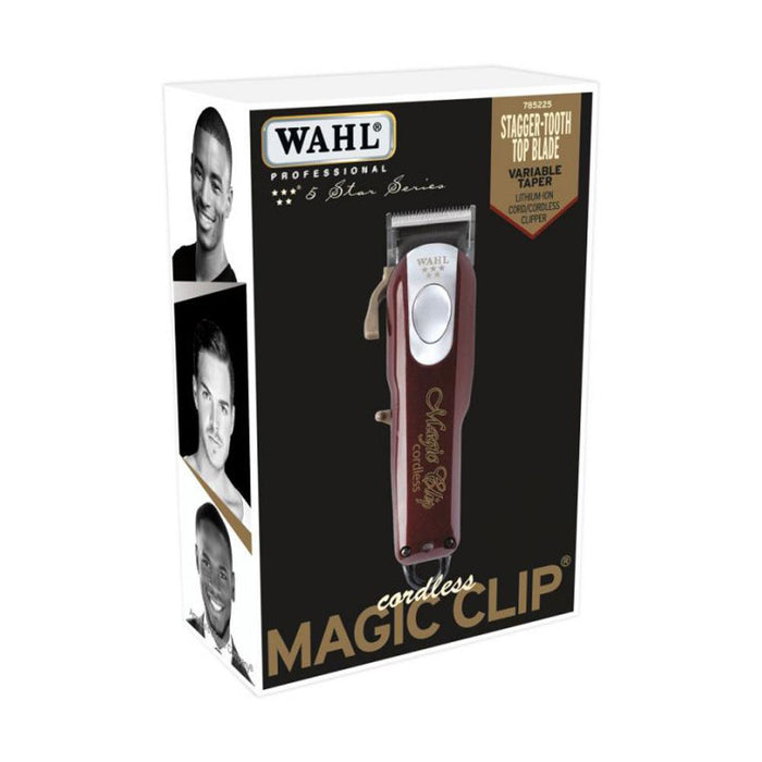 WAHL Professional 5 Star Cordless Magic Clip Clipper with Combs 