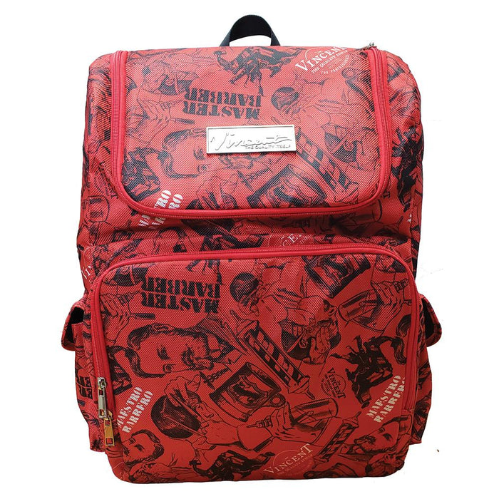 Vincent Barber Backpack Vintage Red