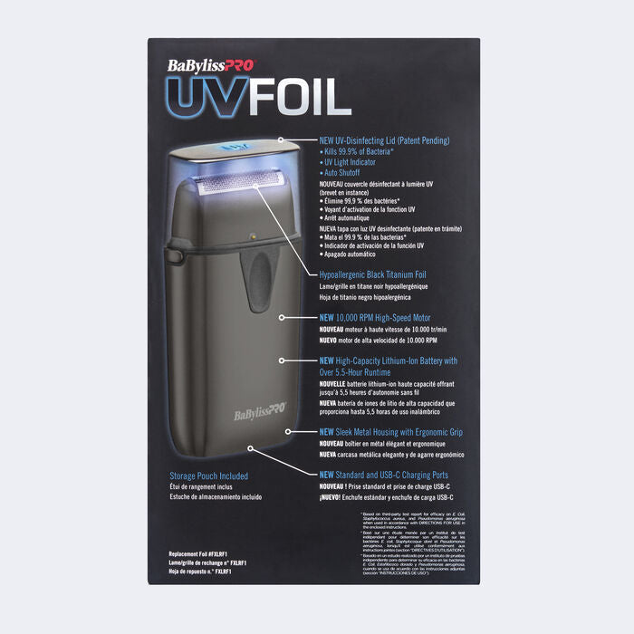 BabylissPRO UV Disinfecting Single Foil Shaver FXLFS1