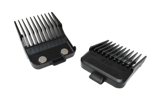 Gamma Double Magnetic Guards Black — WB Barber Supply