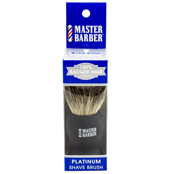 Master Barber 100% Badger Hair Platinum Shave Brush