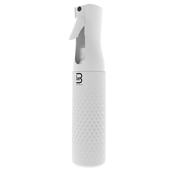 L3VEL3 Beveled Spray Bottle  White